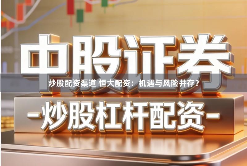 炒股配资渠道 恒大配资:机遇与风险并存?