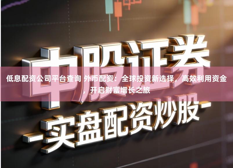 低息配资公司平台查询 外币配资：全球投资新选择，高效利用资金，开启财富增长之旅