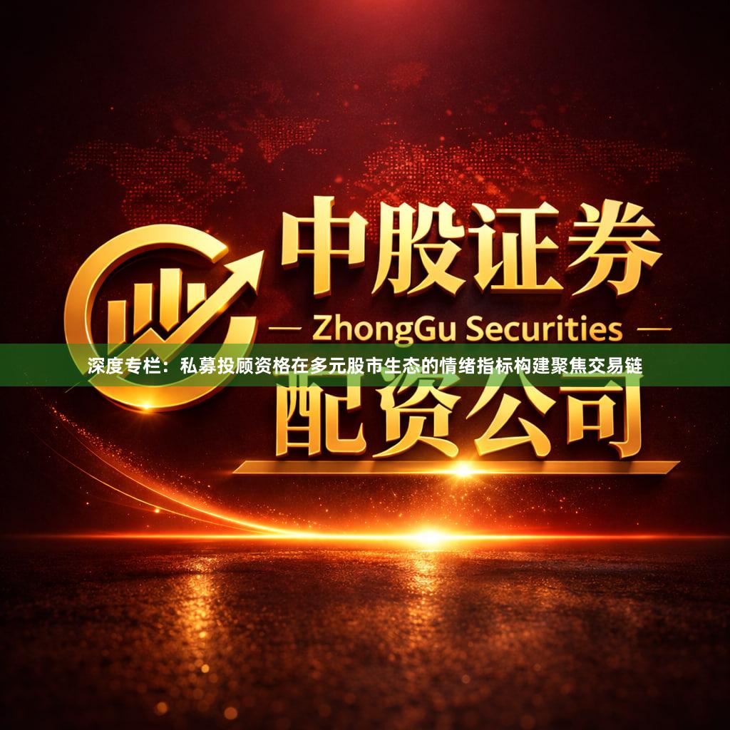 深度专栏：私募投顾资格在多元股市生态的情绪指标构建聚焦交易链